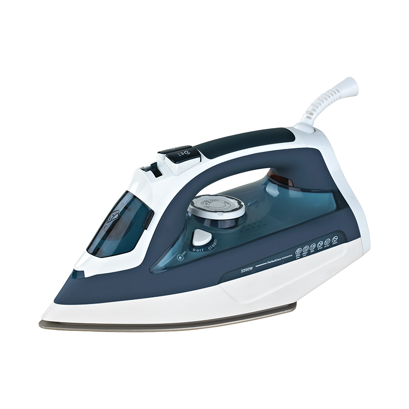 Ceramic soleplate vertical foldable steam iron