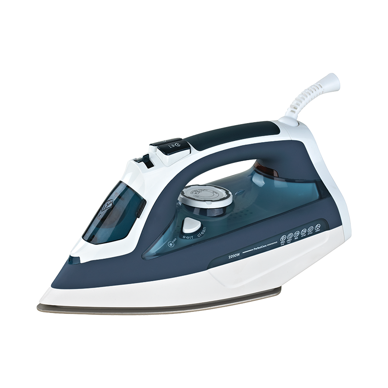 Ceramic soleplate vertical foldable steam iron